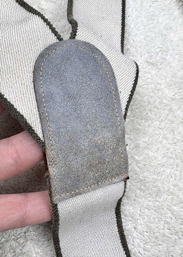 Extra Stark deri detaylı pantolon askısı - Görsel 5