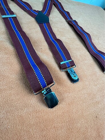 Çizgili ayarlanabilir pantolon askısı - Görsel 2