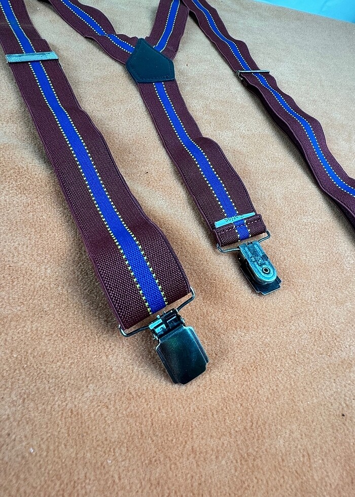 Çizgili ayarlanabilir pantolon askısı - Görsel 2