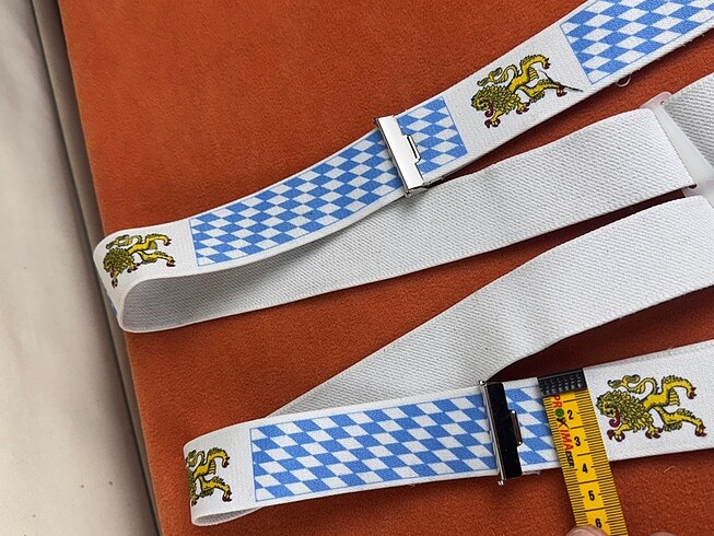 Amerikan aslan temalı pantolon askısı - Görsel 4