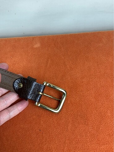 l/xl Beden kahverengi Renk Pirinç tokalı vintage hakiki deri kemer
