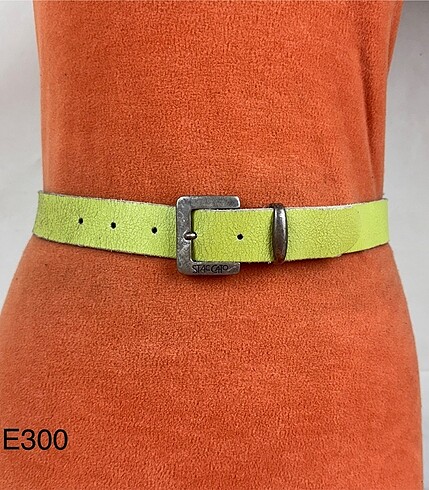 Staccato vintage yeşil deri kemer