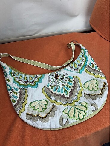 American Vintage Accessorize işlemeli vintage çapraz çanta