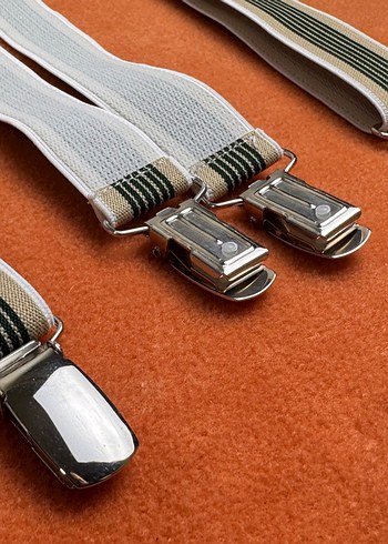 Çizgili Elastik pantolon askısı - Görsel 2