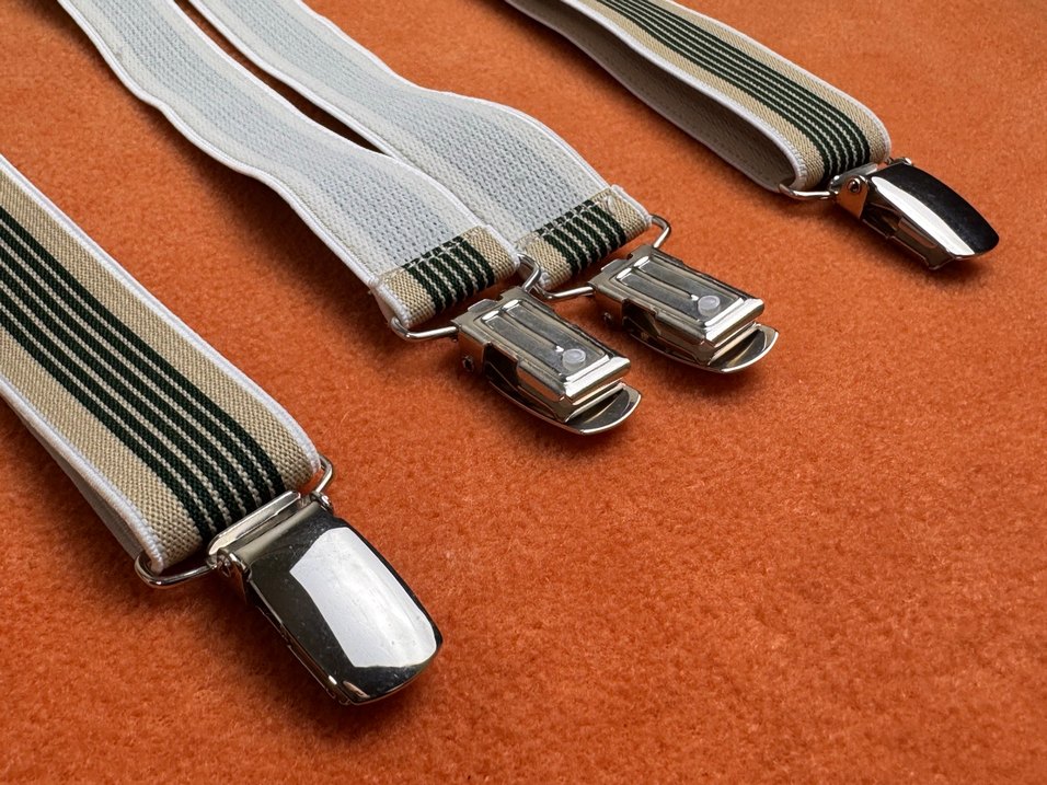 Çizgili Elastik pantolon askısı - Görsel 2