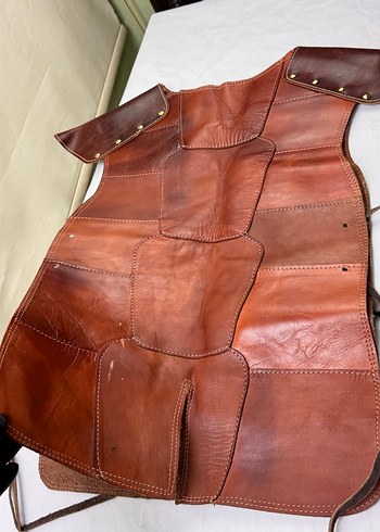 Ortaçağ viking Deri Yelek zırh kostüm - Görsel 2