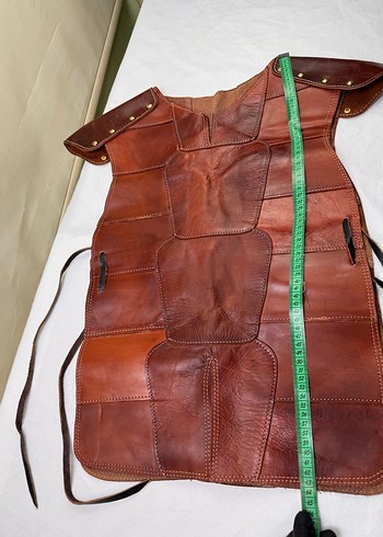 Ortaçağ viking Deri Yelek zırh kostüm - Görsel 7