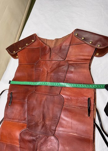 Ortaçağ viking Deri Yelek zırh kostüm - Görsel 6