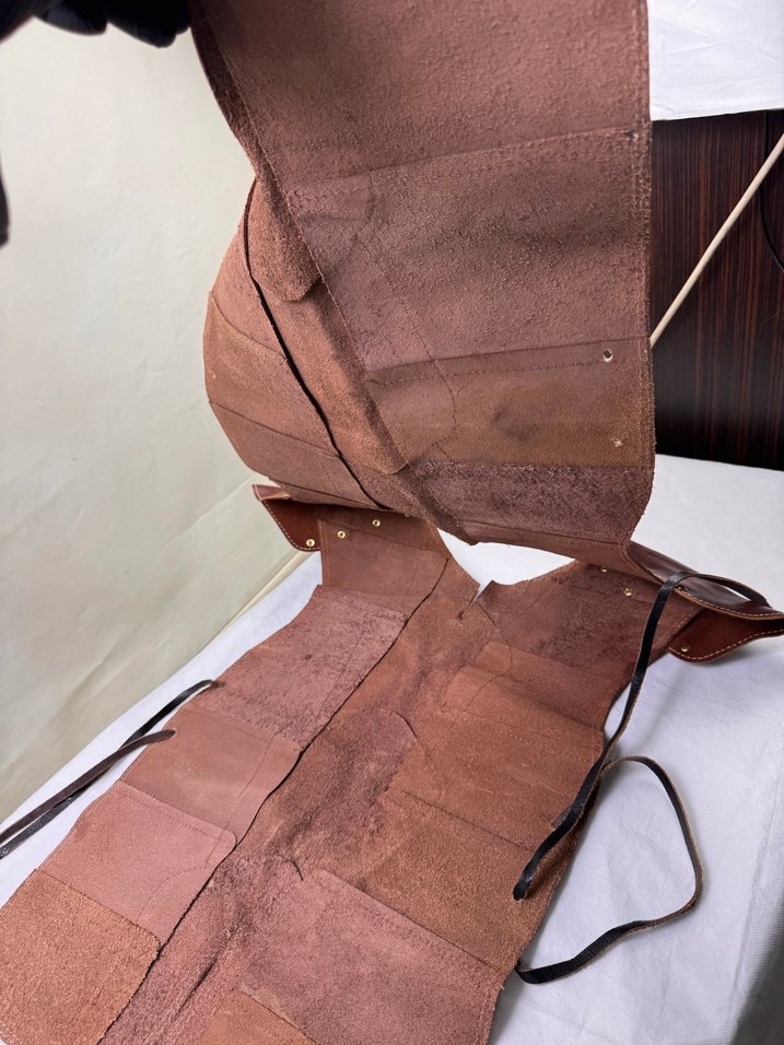 Ortaçağ viking Deri Yelek zırh kostüm - Görsel 4