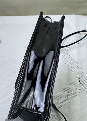 Vintage rugan askılı portföy çanta - Görsel 3