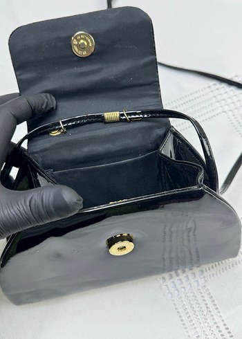 Vintage rugan askılı portföy çanta - Görsel 6