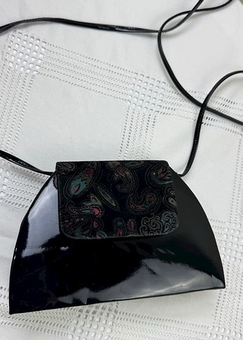 Vintage rugan askılı portföy çanta - Görsel 2