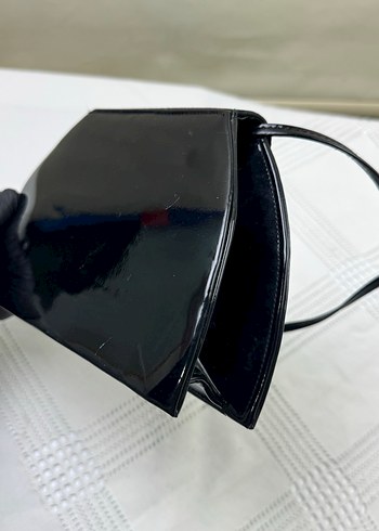 Vintage rugan askılı portföy çanta - Görsel 4