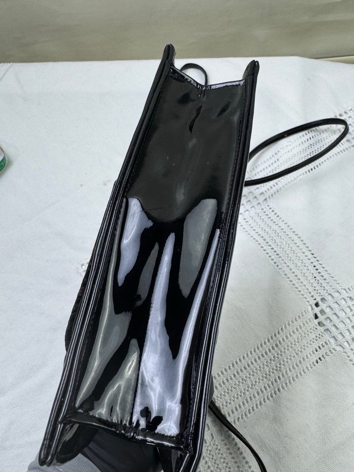 Vintage rugan askılı portföy çanta - Görsel 3