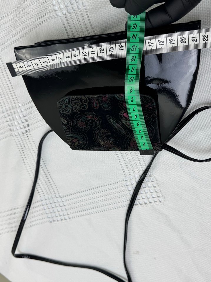 Vintage rugan askılı portföy çanta - Görsel 5