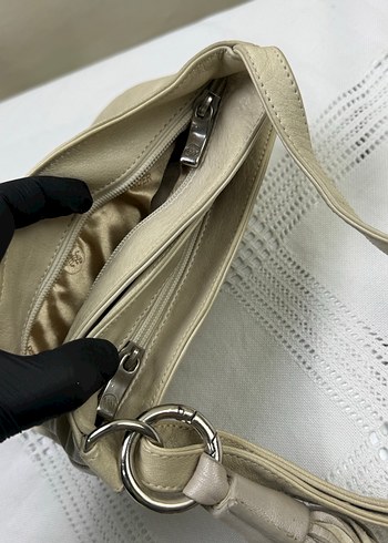 Salamander püsküllü deri omuz çantası - Görsel 3