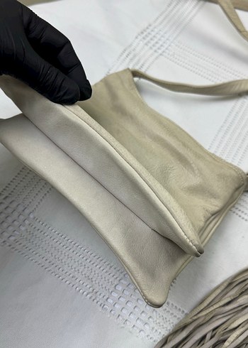 Salamander püsküllü deri omuz çantası - Görsel 2