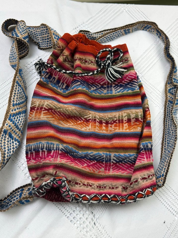 Bohem Çok Renkli Püsküllü Sırt Çantası - Görsel 2