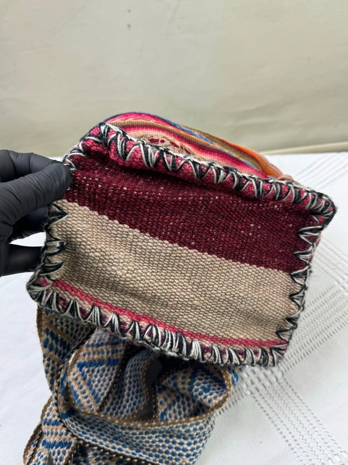 Bohem Çok Renkli Püsküllü Sırt Çantası - Görsel 5