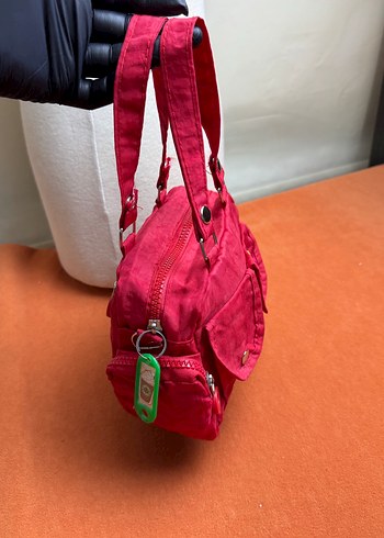 American Vintage Senqi kırmızı vintage baget çanta