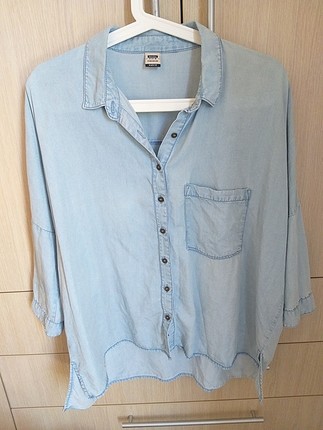 bershka jean gömlek