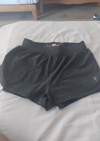 Gri Spor Tarzı Fermuarlı şort - Görsel 6