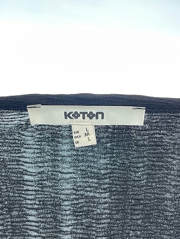 l Beden siyah Renk Koton Bluz %70 İndirimli.