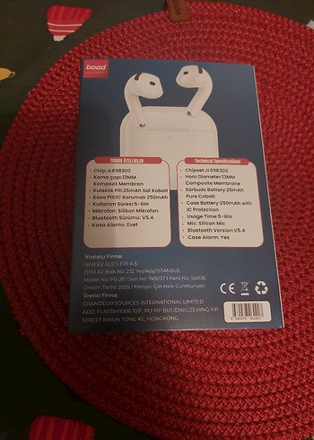 PODS4 Kablosuz Kulaklık Beyaz - Görsel 2