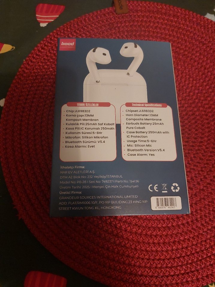 PODS4 Kablosuz Kulaklık Beyaz - Görsel 2