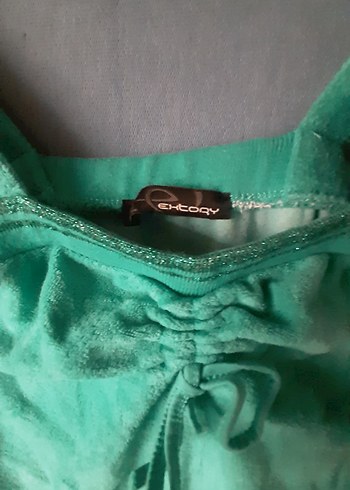 Parlak Turkuaz Kemerli Kadın Tulum - Görsel 2