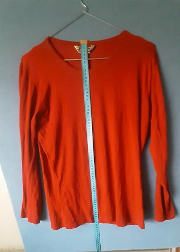 Kırmızı Uzun Kollu Bluz - Görsel 5