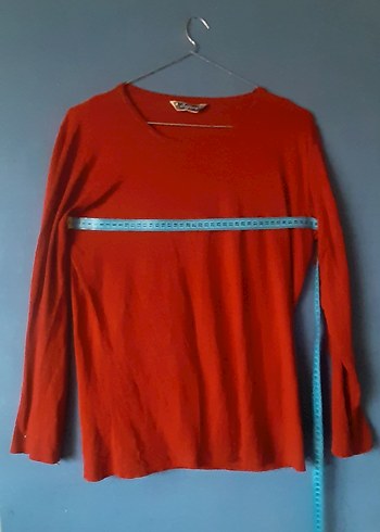 Kırmızı Uzun Kollu Bluz - Görsel 4