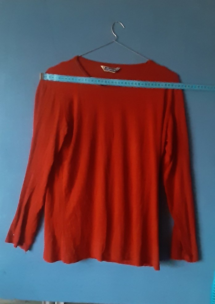 Kırmızı Uzun Kollu Bluz - Görsel 3