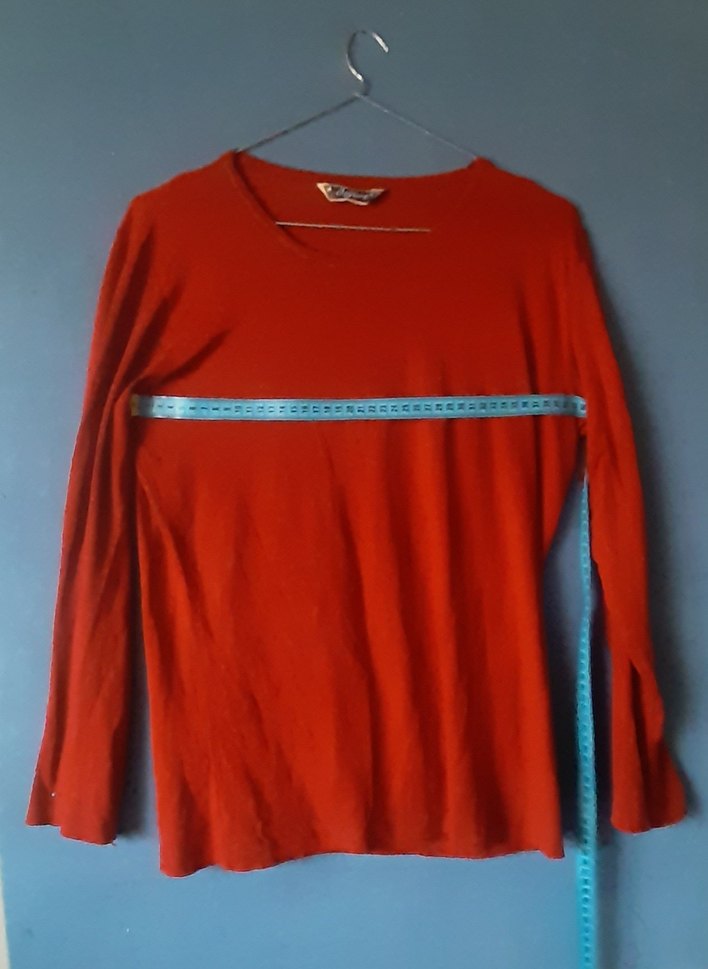 Kırmızı Uzun Kollu Bluz - Görsel 4