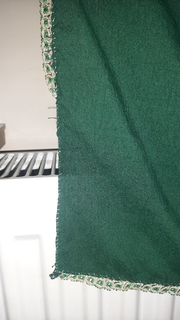 Boncuk oyalı yazma - Görsel 4