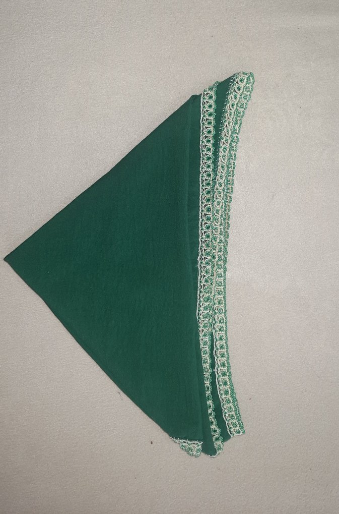 Boncuk oyalı yazma - Görsel 2