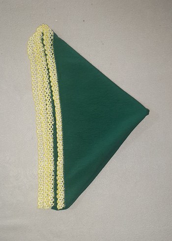 Boncuk oyalı yazma - Görsel 2