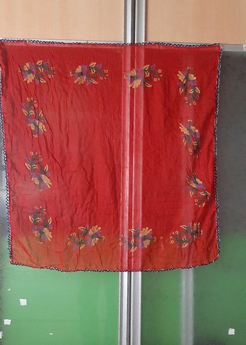 Çiçek Desenli Çok Renkli Boncuk oyalı yazma - Görsel 5