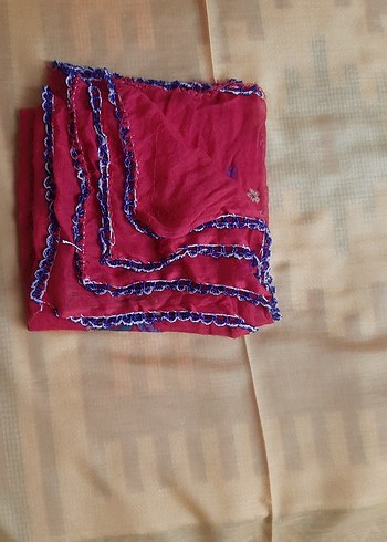 Çiçek Desenli Çok Renkli Boncuk oyalı yazma - Görsel 3