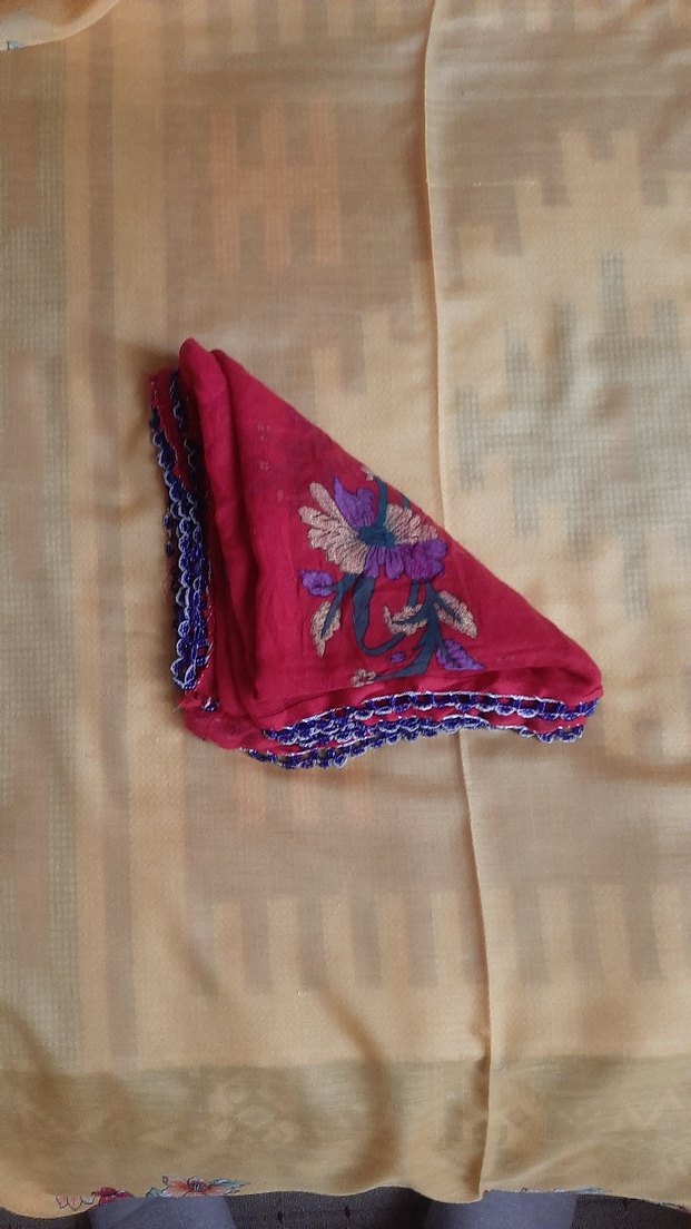 Çiçek Desenli Çok Renkli Boncuk oyalı yazma - Görsel 2