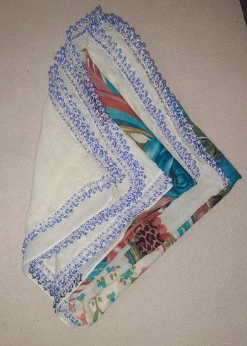 Boncuk oyalı yazma - Görsel 4