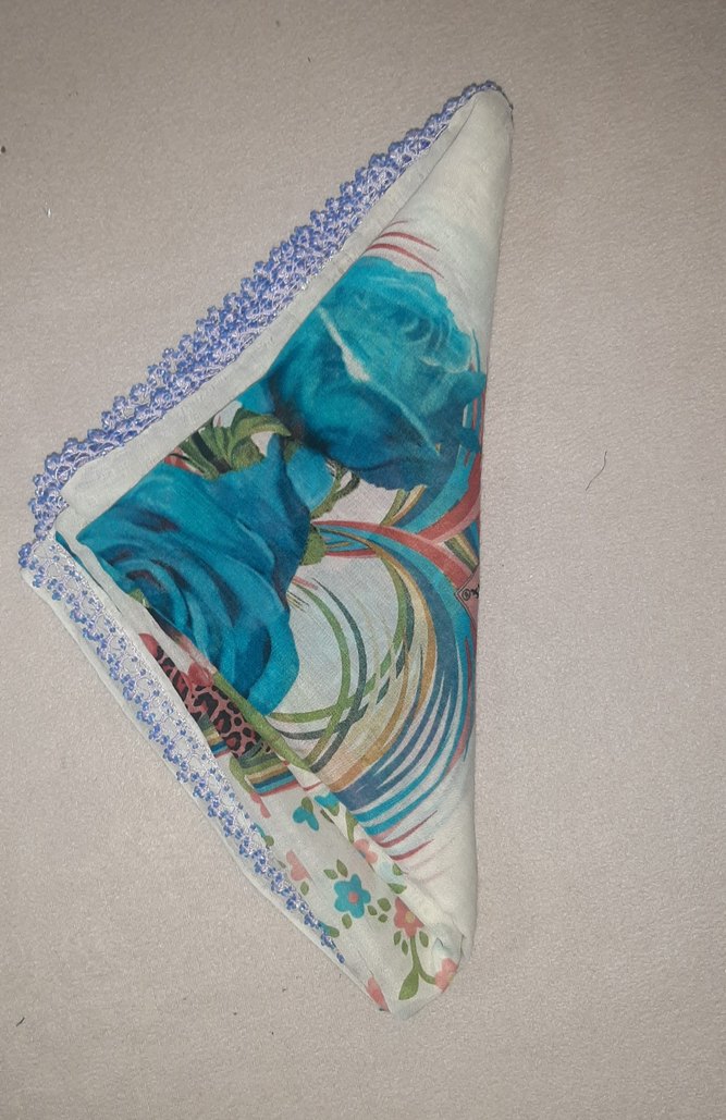 Boncuk oyalı yazma - Görsel 3