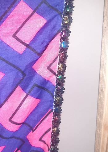 Renkli Fırfırlı Kadın Fular - Görsel 5