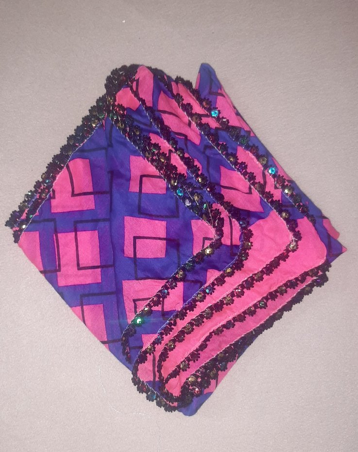 Renkli Fırfırlı Kadın Fular - Görsel 3