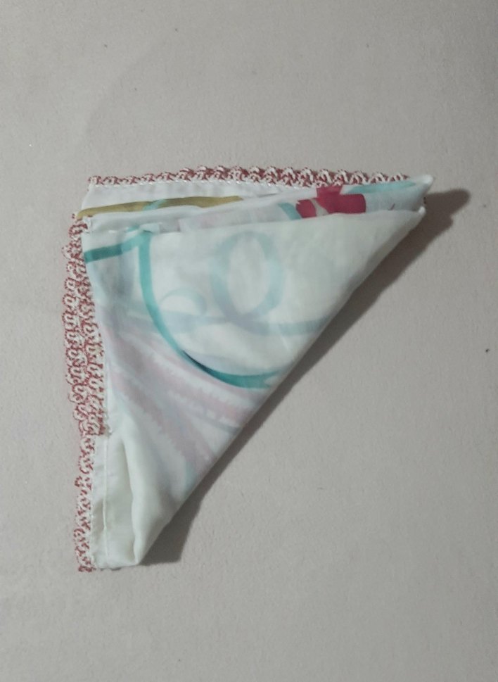 Boncuk oyalı Beyaz Bohem Kadın yazma - Görsel 2