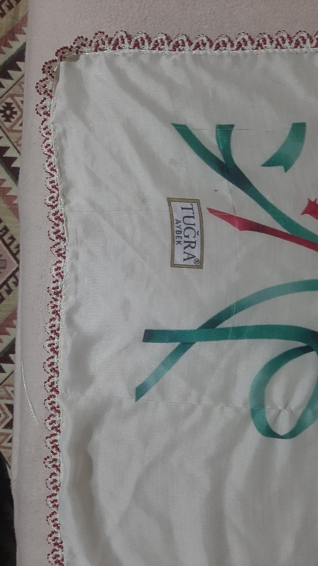 Boncuk oyalı Beyaz Bohem Kadın yazma - Görsel 5