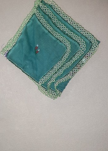 Dantel Detaylı Turkuaz Bohem Kadın Fular - Görsel 4