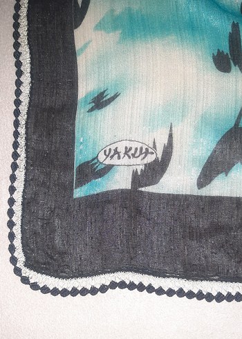 Kadın Pliseli Çok Renkli Bohem Fular - Görsel 5