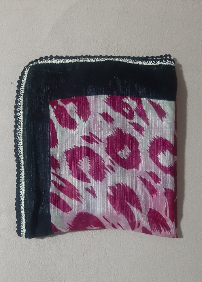 Kadın Pliseli Çok Renkli Bohem Fular - Görsel 2