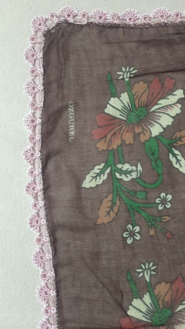 Boncuk oyalı Bohem Kadın Yazma - Görsel 5